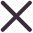 Icon of an X